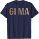 Gi-Ma Leopard Print Mom Cute Mothers Day Funny Grandma T-Shirt - T-Shirt | Navy