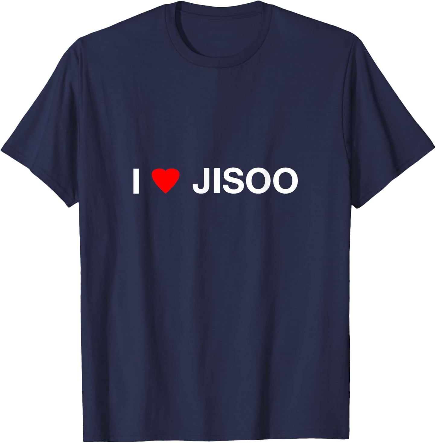 I Heart JISOO T-Shirt - T-Shirt | Navy