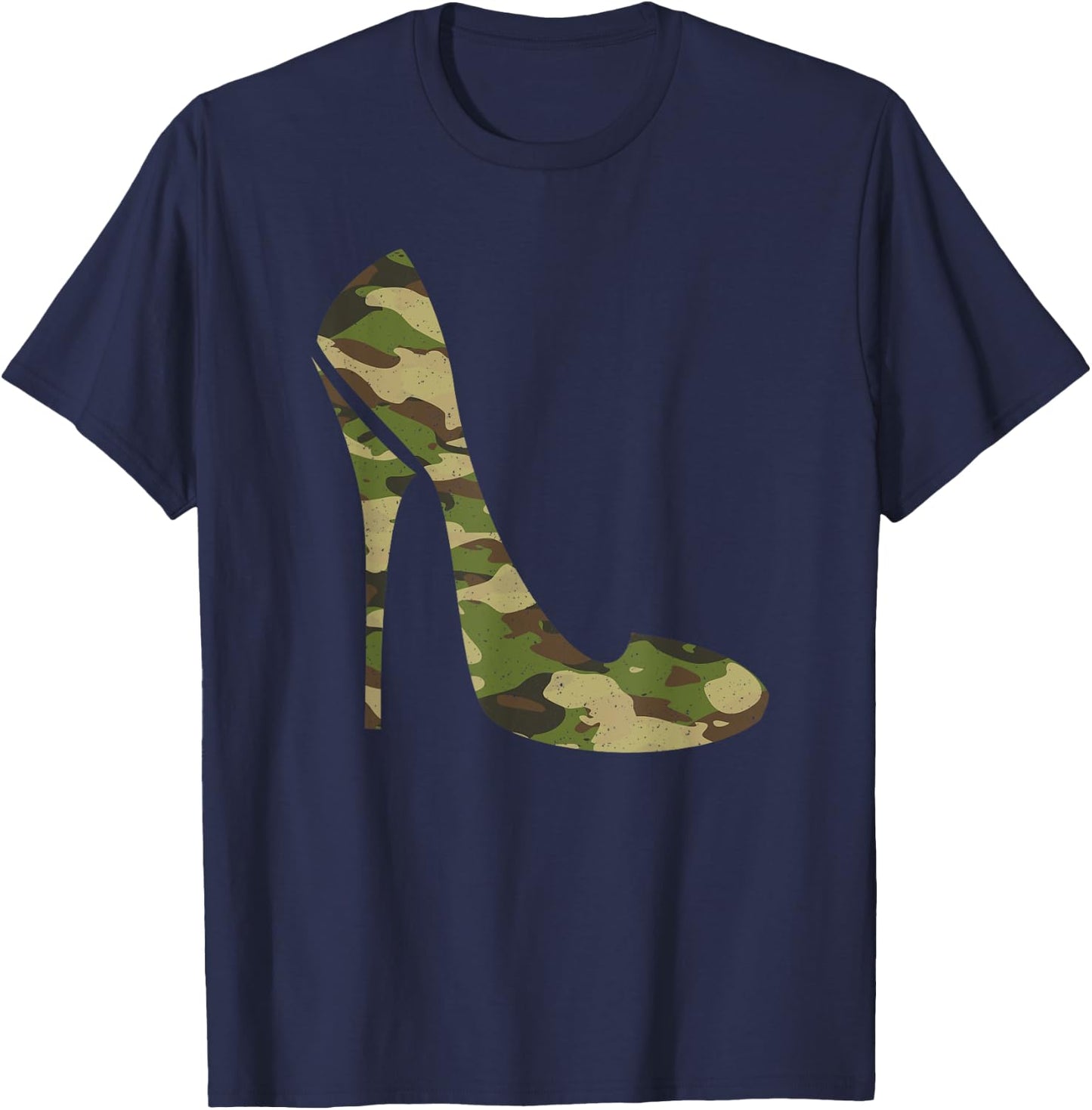 Cool Camouflage Art Girl Camo Clothes Costume Camo T-Shirt - T-Shirt | Navy