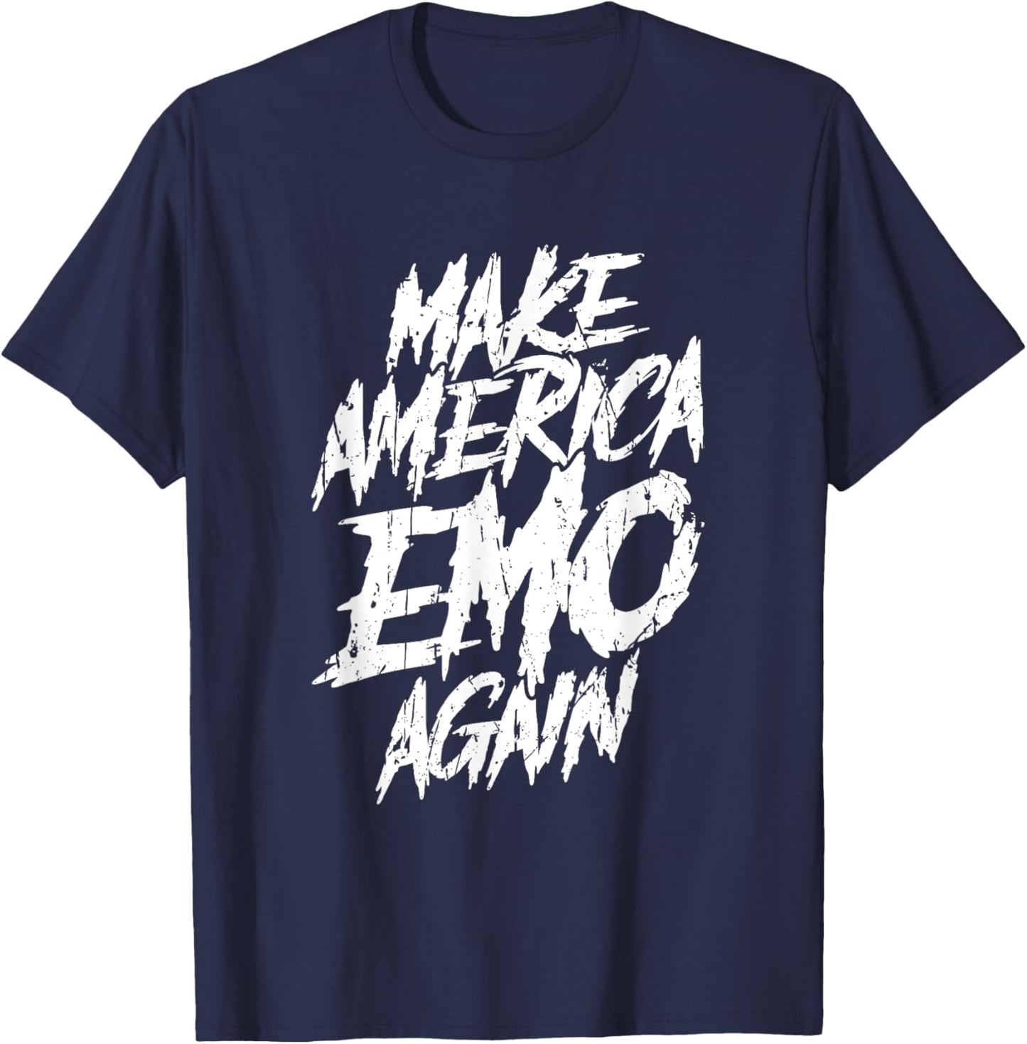 Make America Emo Again - Emo Culture T-Shirt - T-Shirt | Navy