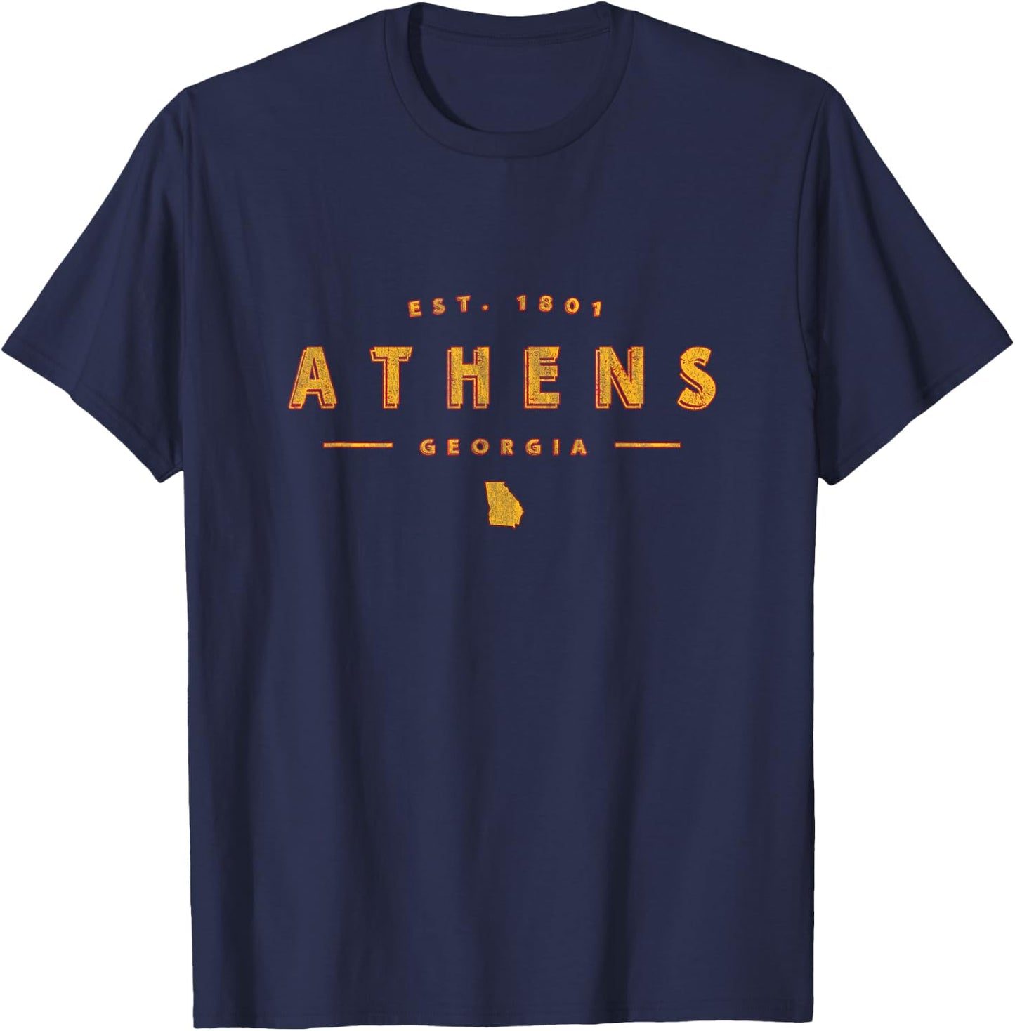 Athens Georgia - Athens GA T-Shirt - T-Shirt | Navy