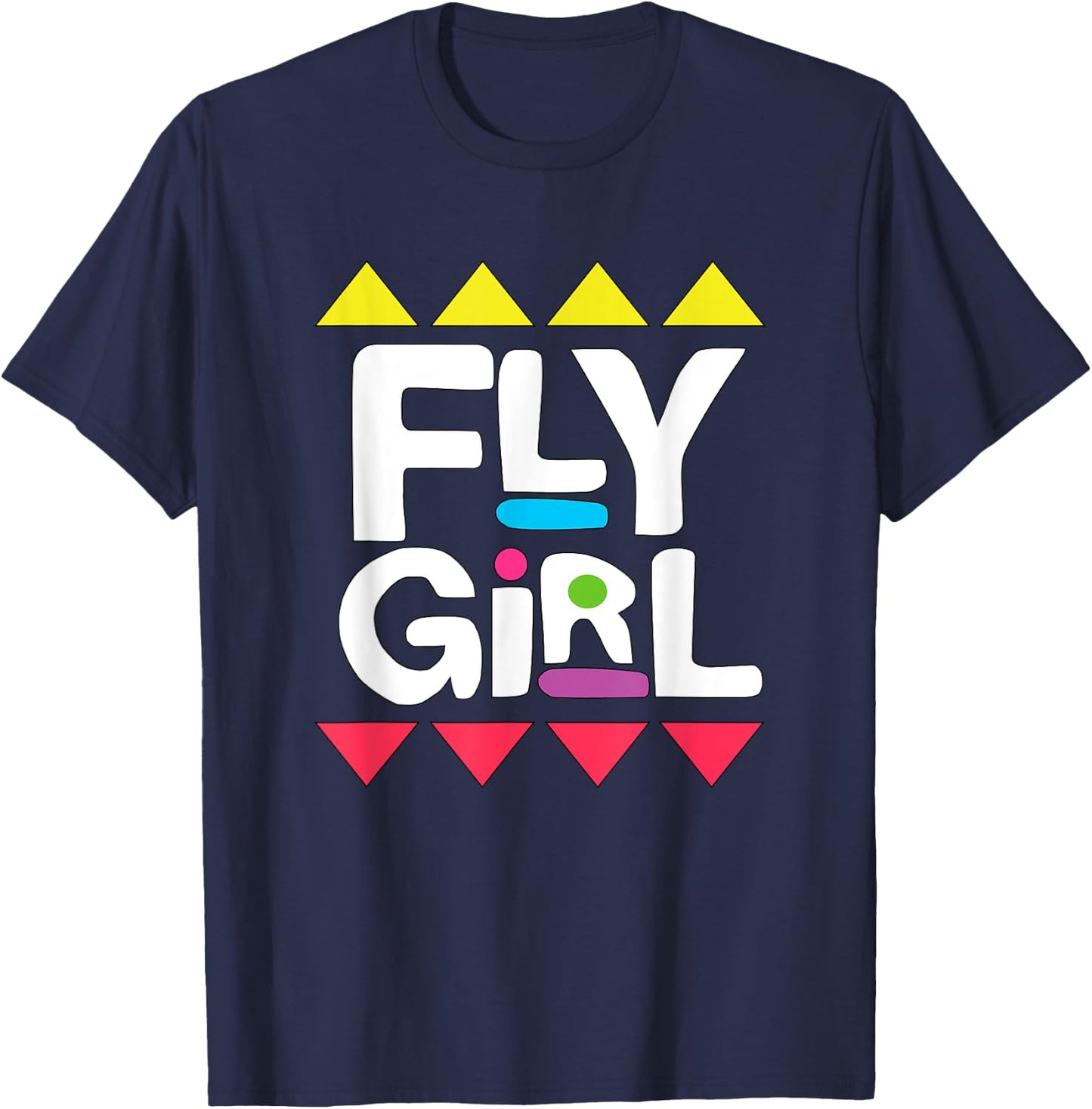 Fly Girl 80s Hip Hop Shirt for Woman 90s Old School B-Girl T-Shirt - T-Shirt | Navy