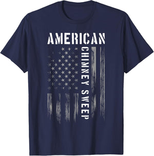 Chimney Cleaner Sweeper Professional Chimney Sweep T-Shirt - T-Shirt | Navy