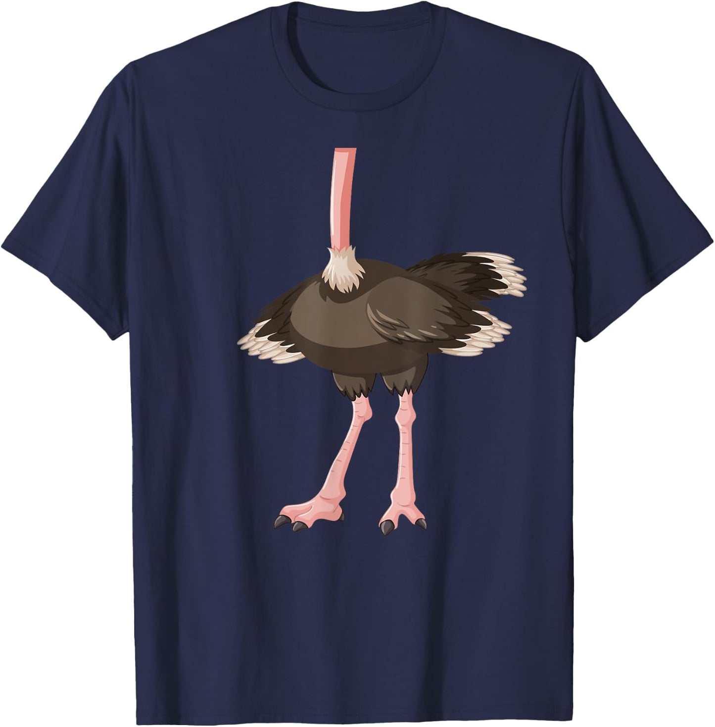 Ostrich Costume Cute Boys Girls Flightless Bird T-Shirt - T-Shirt | Navy