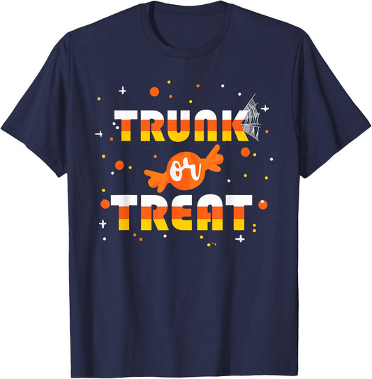 Trunk Or Treat Halloween Costume Christian Church Candy Corn T-Shirt - T-Shirt | Navy