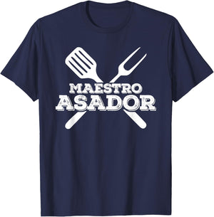 Asador Argentino Argentine Grill Asado BBQ Funny Argentinian T-Shirt - T-Shirt | Navy
