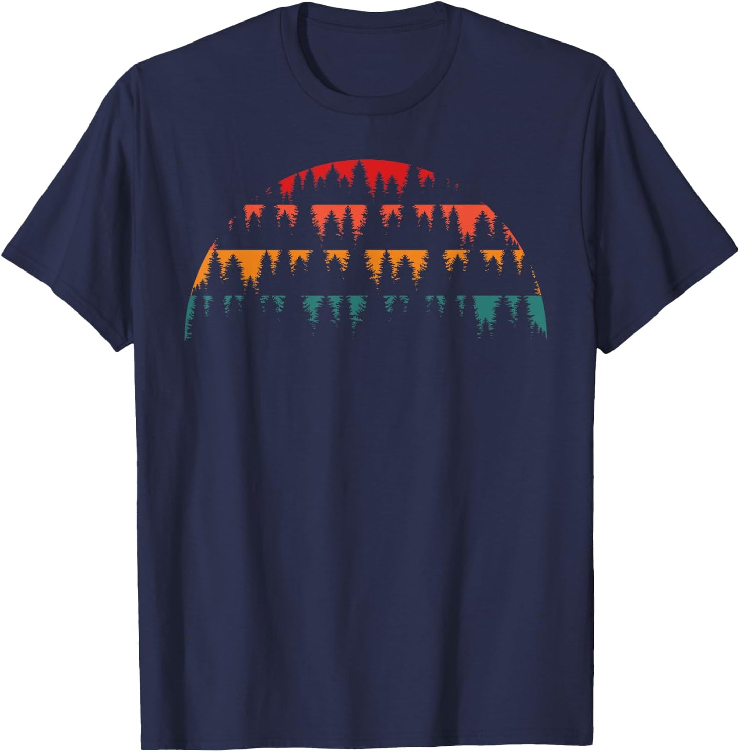 Trees Outdoors Nature T-Shirt - T-Shirt | Navy