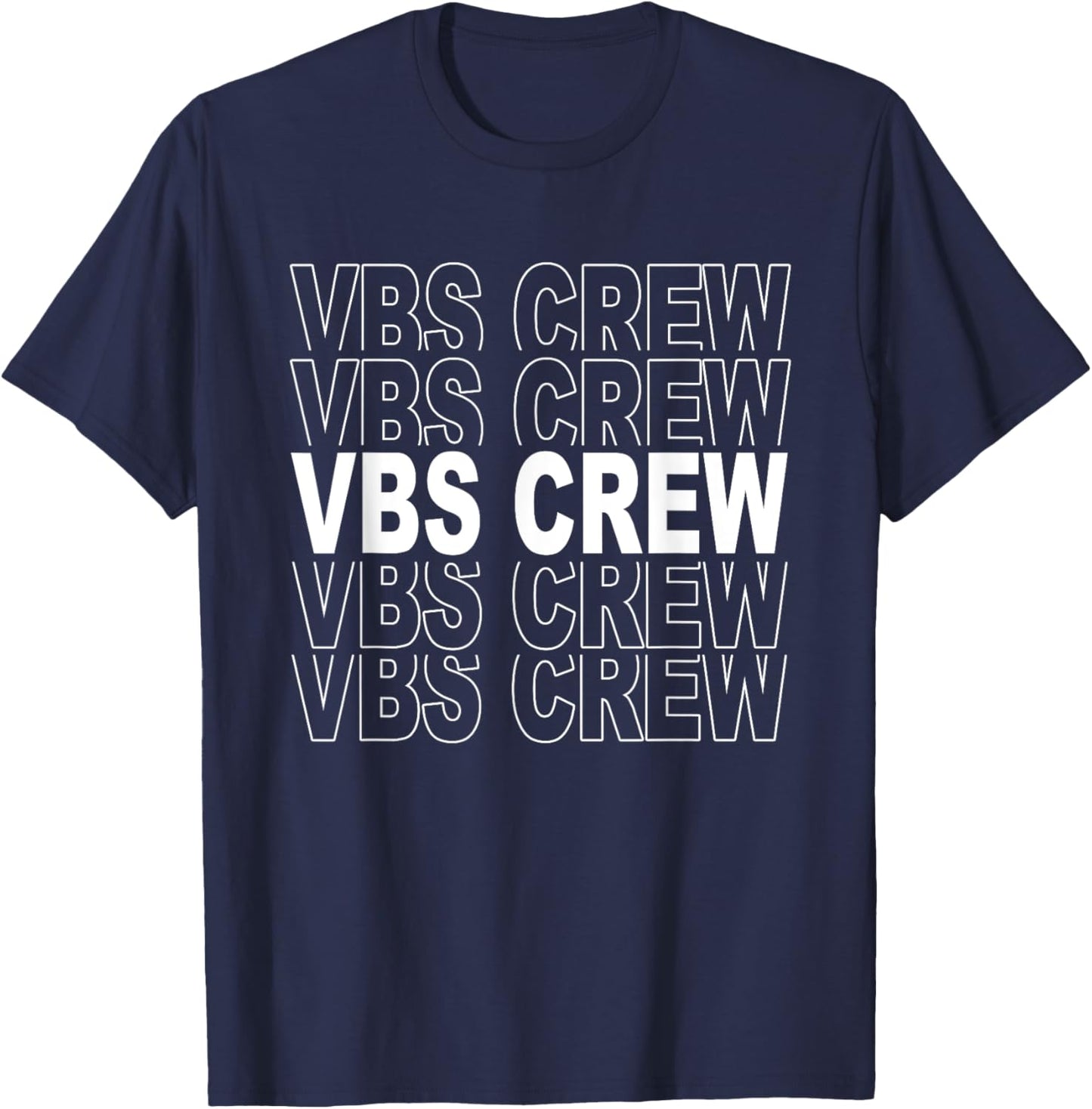 VBS Crew 2025 Vacation Bible School Summer Camp T-Shirt - T-Shirt | Navy