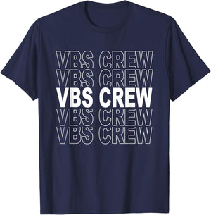 VBS Crew 2025 Vacation Bible School Summer Camp T-Shirt - T-Shirt | Navy