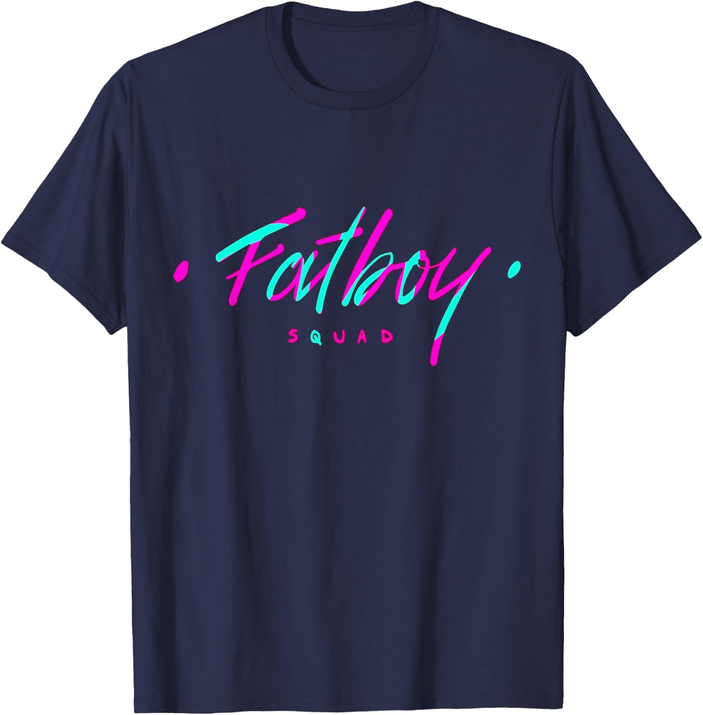 Fatboy Squad Gym Weightlifting Bodybuilding Fitness Workout T-Shirt - T-Shirt | Navy