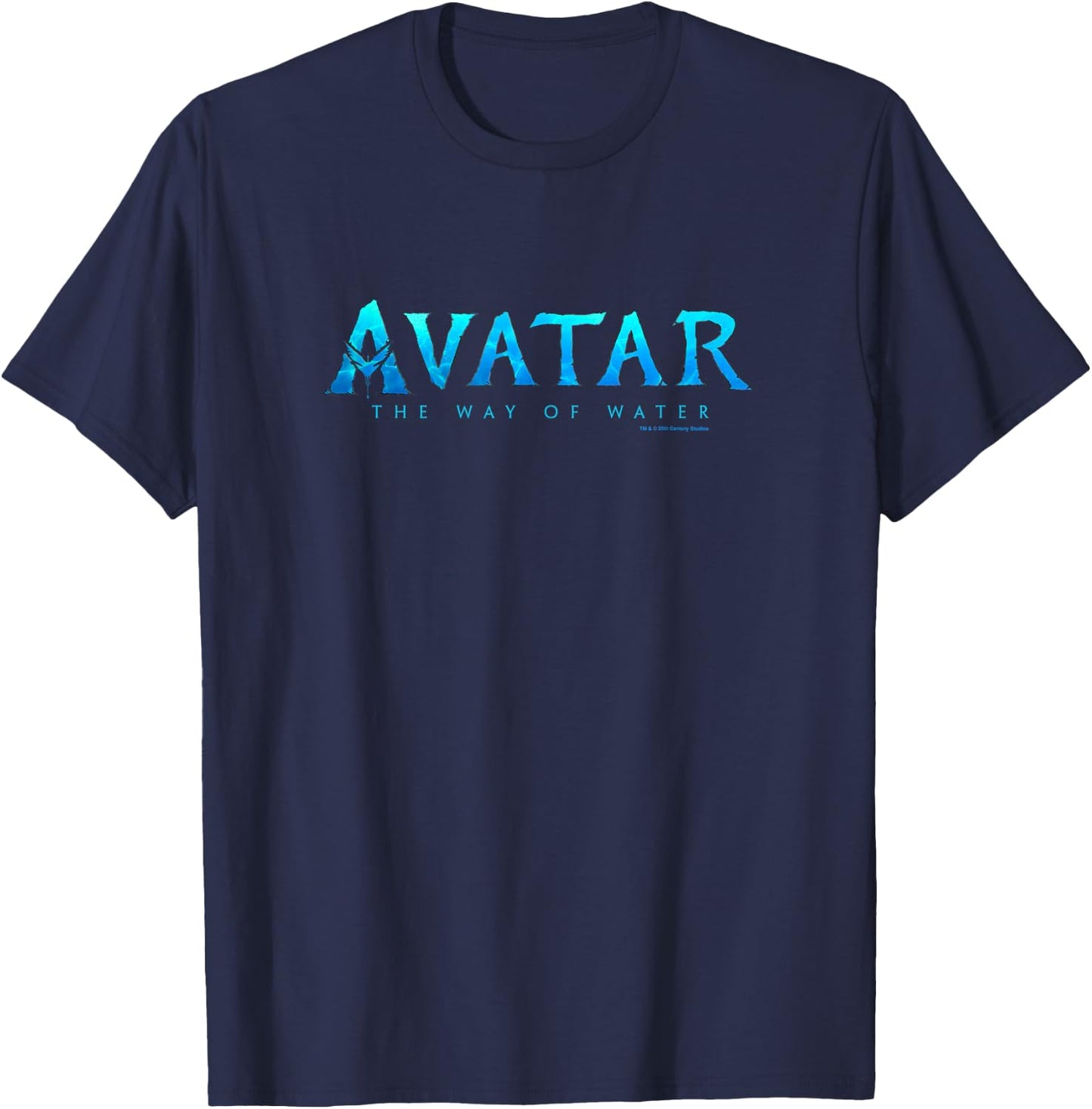 Avatar: The Way of Water Under Sea Watercolor Logo T-Shirt - T-Shirt | Navy