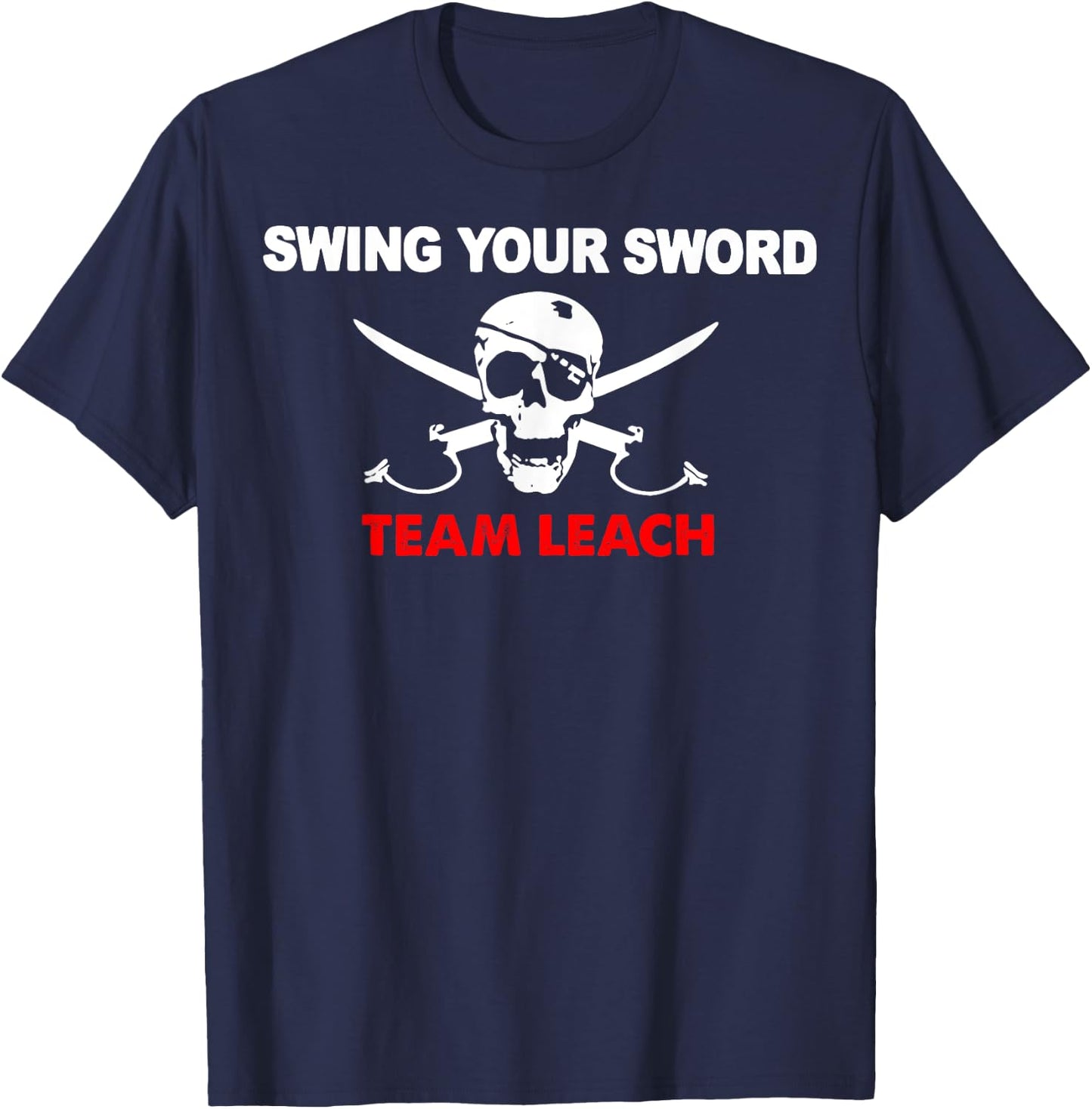 Skull Swing Your Sword Team Leach T-Shirt - T-Shirt | Navy