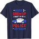 When I Grow Up I Want To Be A Police Officer T-Shirt - T-Shirt | Navy