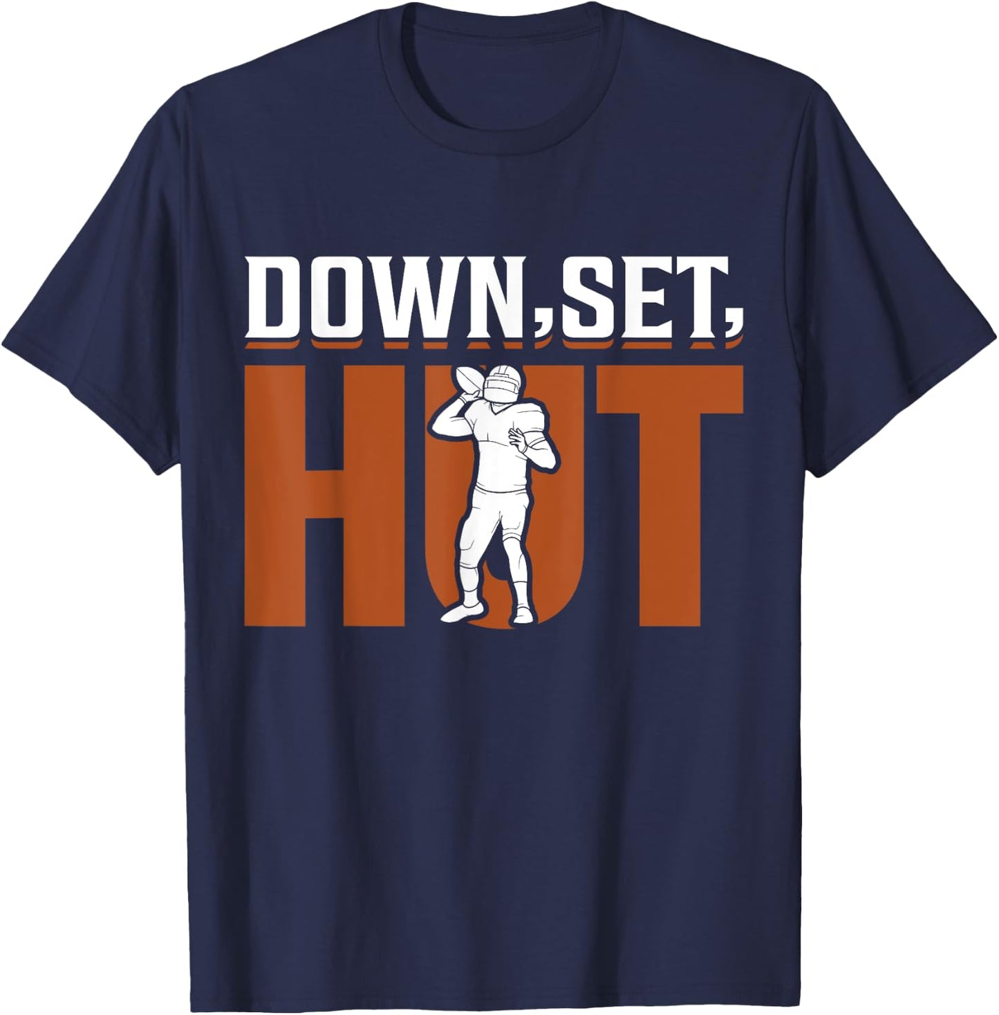 Down Set Hut - American Football T-Shirt - T-Shirt | Navy