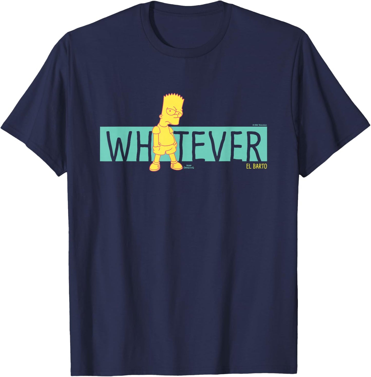 The Simpsons Bart Simpson Whatever El Barto T-Shirt - T-Shirt | Navy