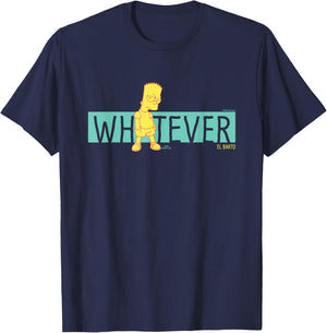 The Simpsons Bart Simpson Whatever El Barto T-Shirt - T-Shirt | Navy
