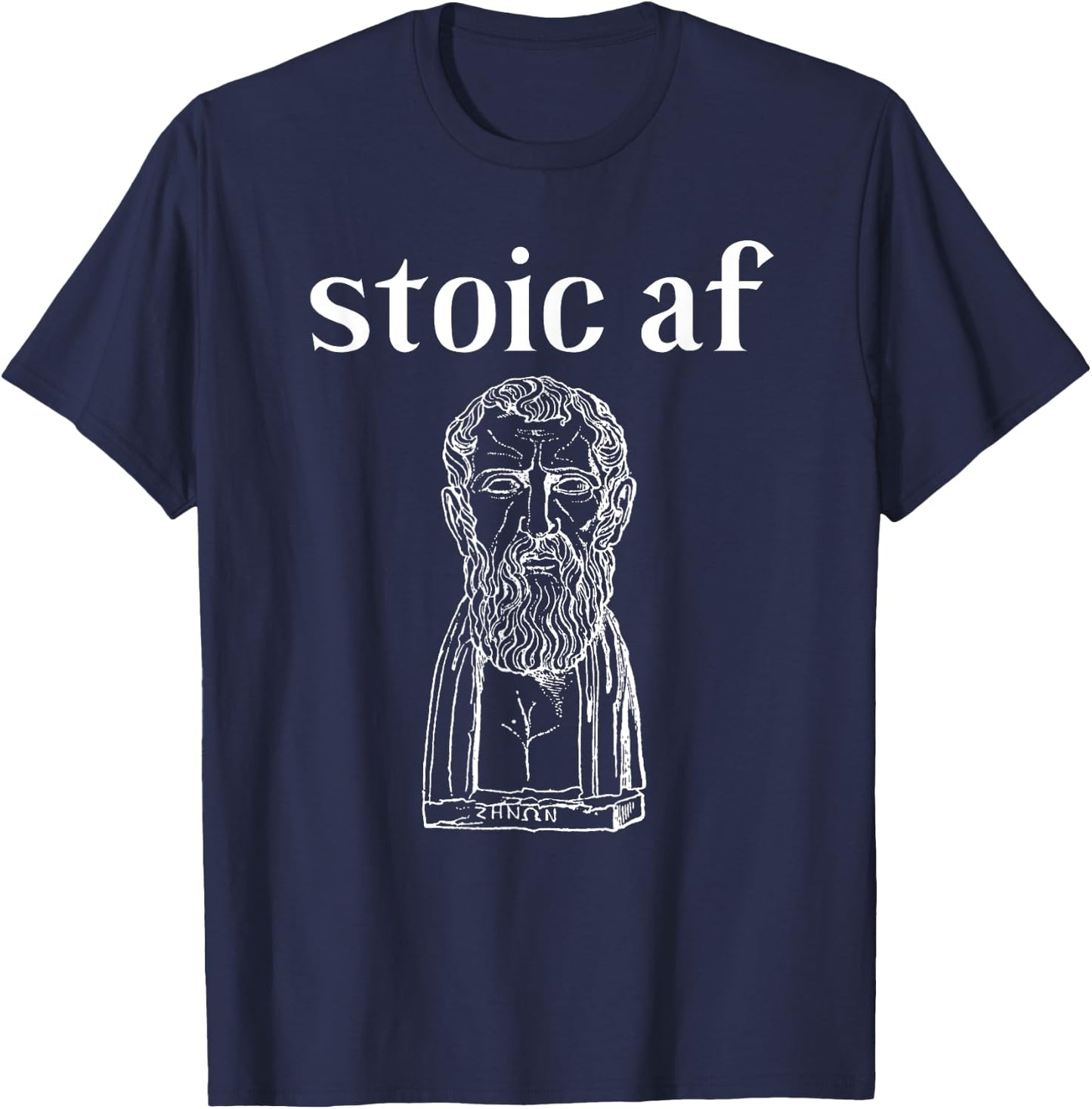 Cicero stoic af Roman Stoicism Gift, Ancient Philosophy Joke T-Shirt - T-Shirt | Navy