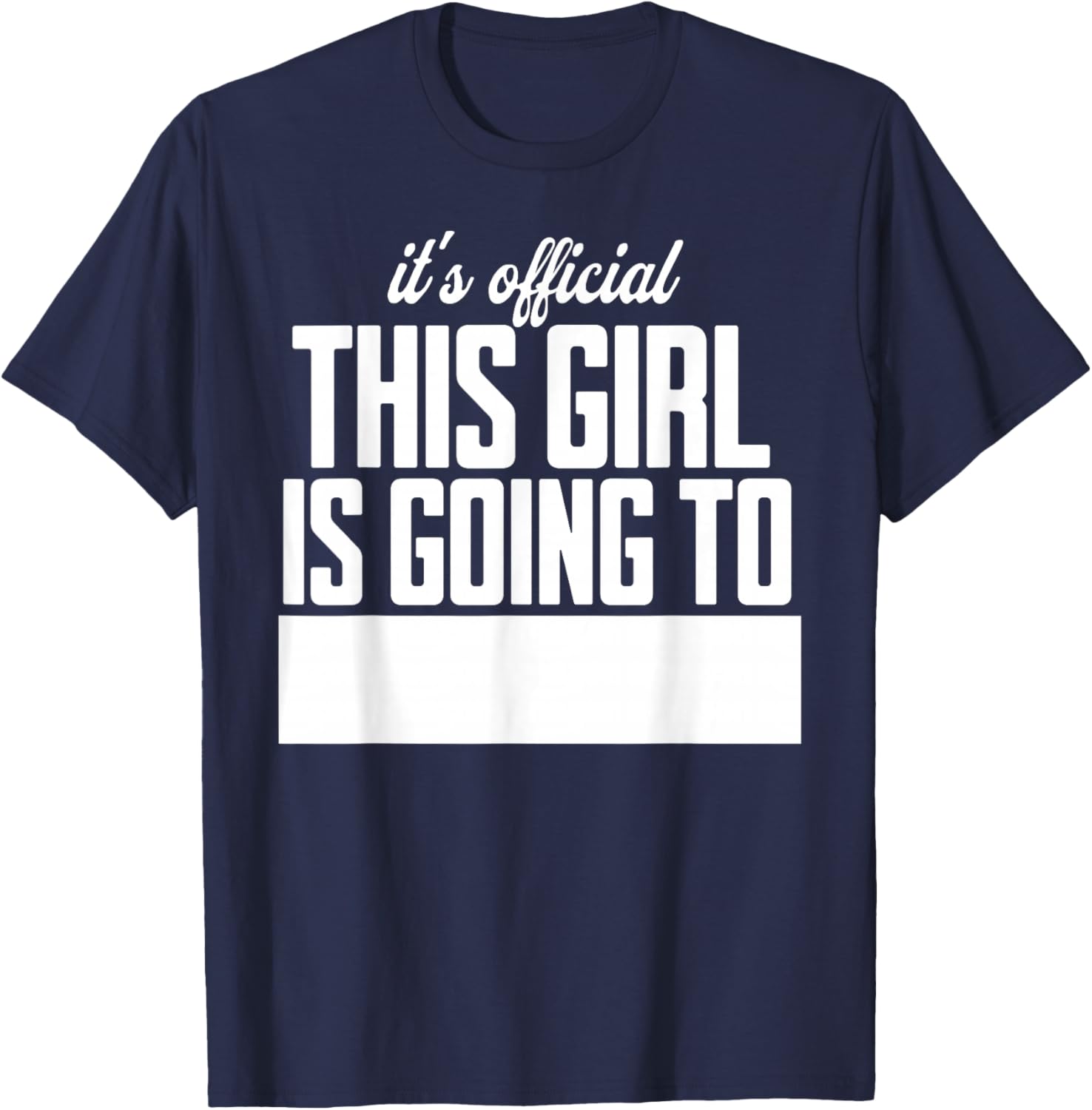 College Decision Day College Reveal Party Acceptance Student T-Shirt - T-Shirt | Navy