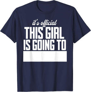 College Decision Day College Reveal Party Acceptance Student T-Shirt - T-Shirt | Navy