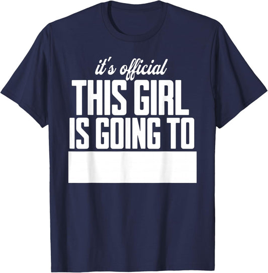 College Decision Day College Reveal Party Acceptance Student T-Shirt - T-Shirt | Navy