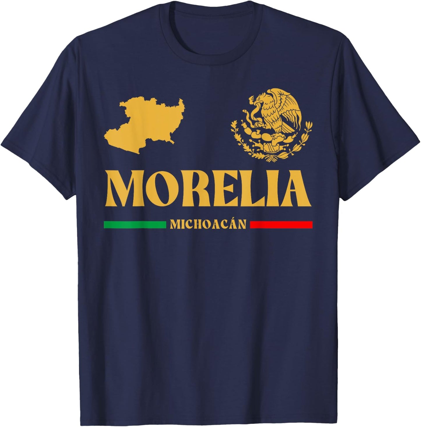 Morelia Emblem, Morelia Michoacan, Morelia T-Shirt - T-Shirt | Navy