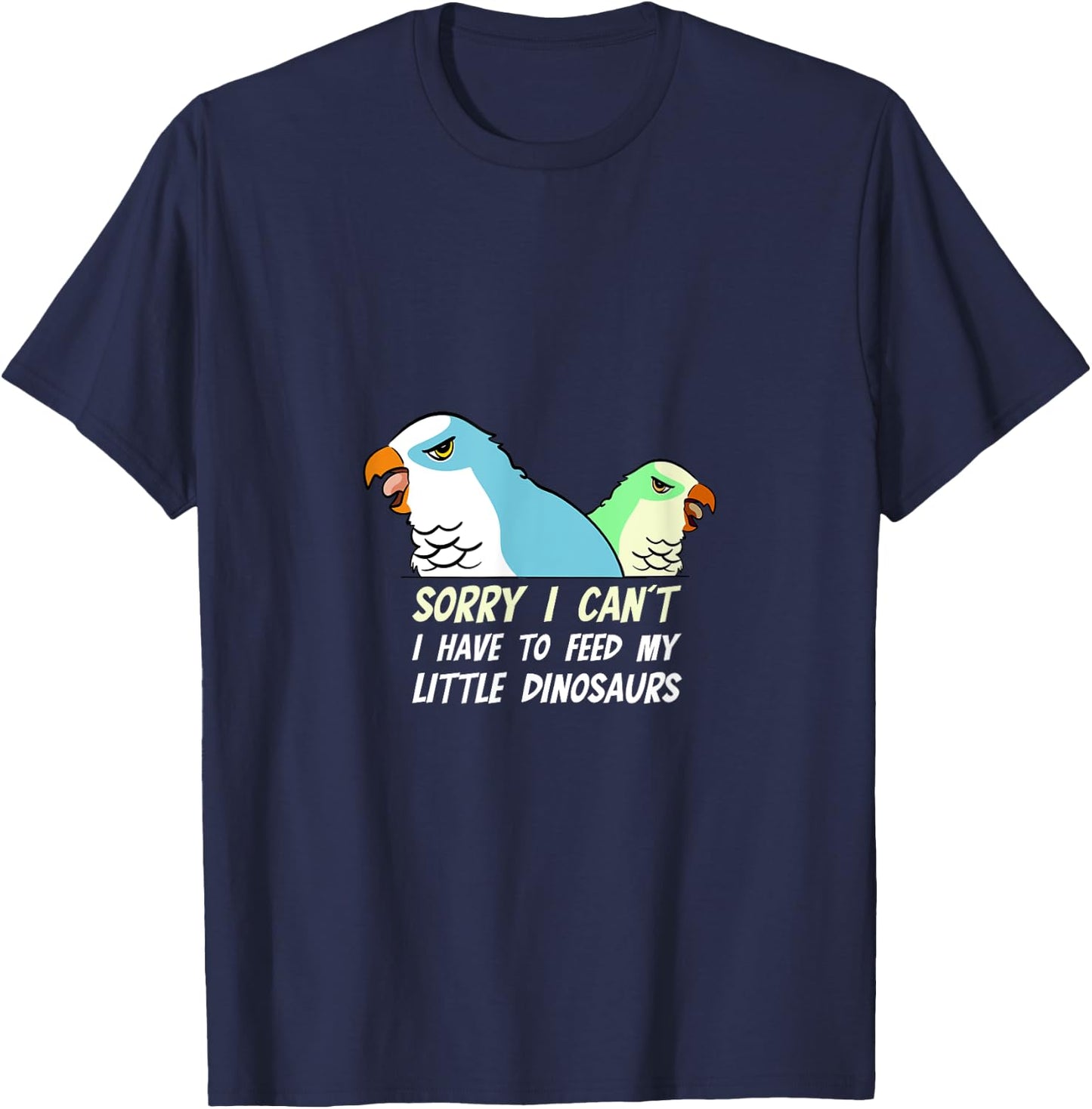 Quaker Parrot Monk Parakeet T-Shirt - T-Shirt | Navy