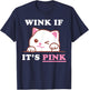 Funny Adult Humor Cute Cat Cool Pink Shocker Dirty Sex Quote T-Shirt - T-Shirt | Navy