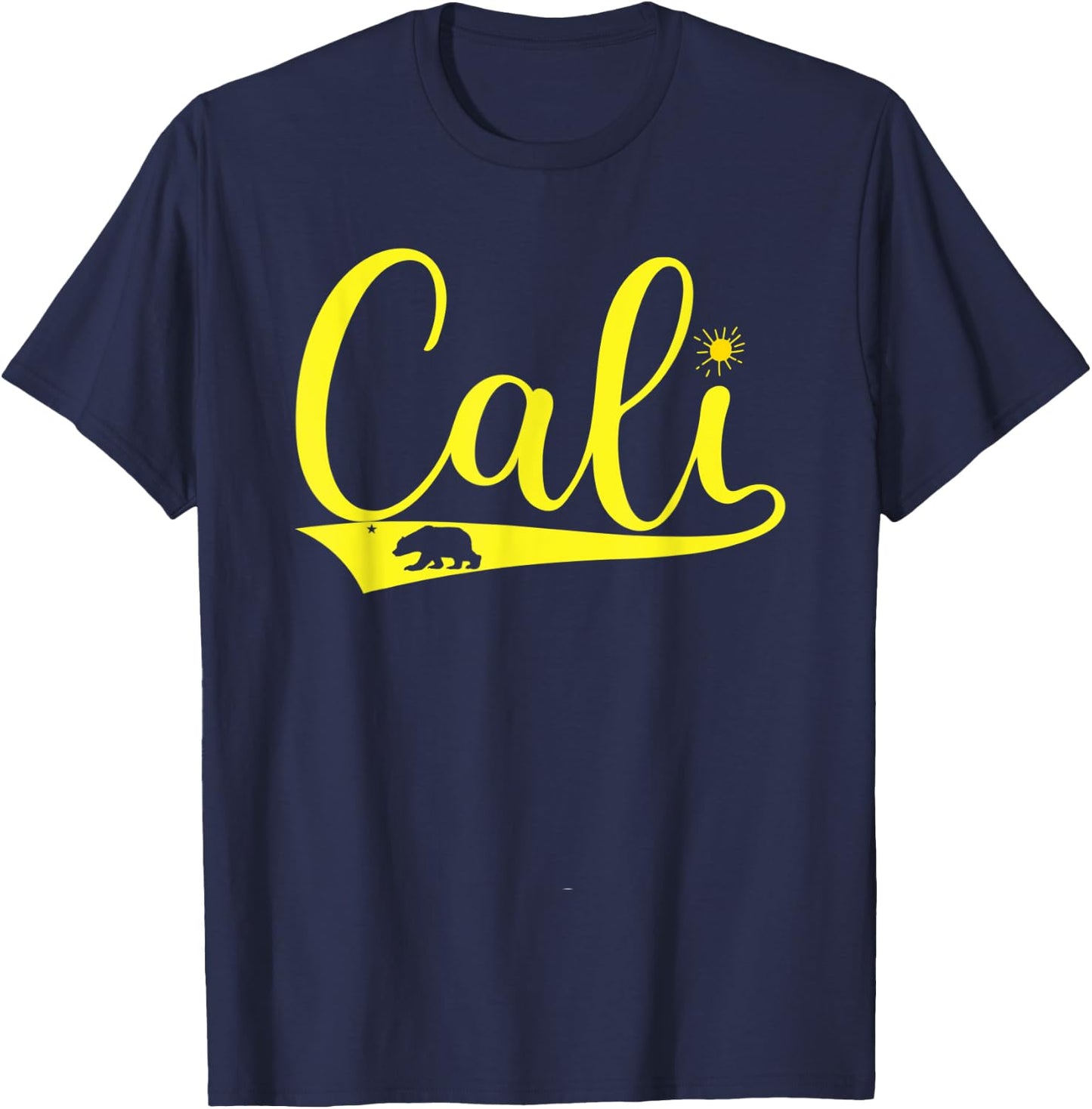Cali California Bear CA Republic T-Shirt - T-Shirt | Navy