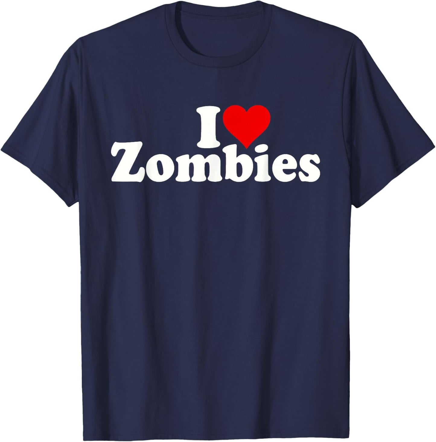 I Love Heart Zombies T-Shirt - T-Shirt | Navy