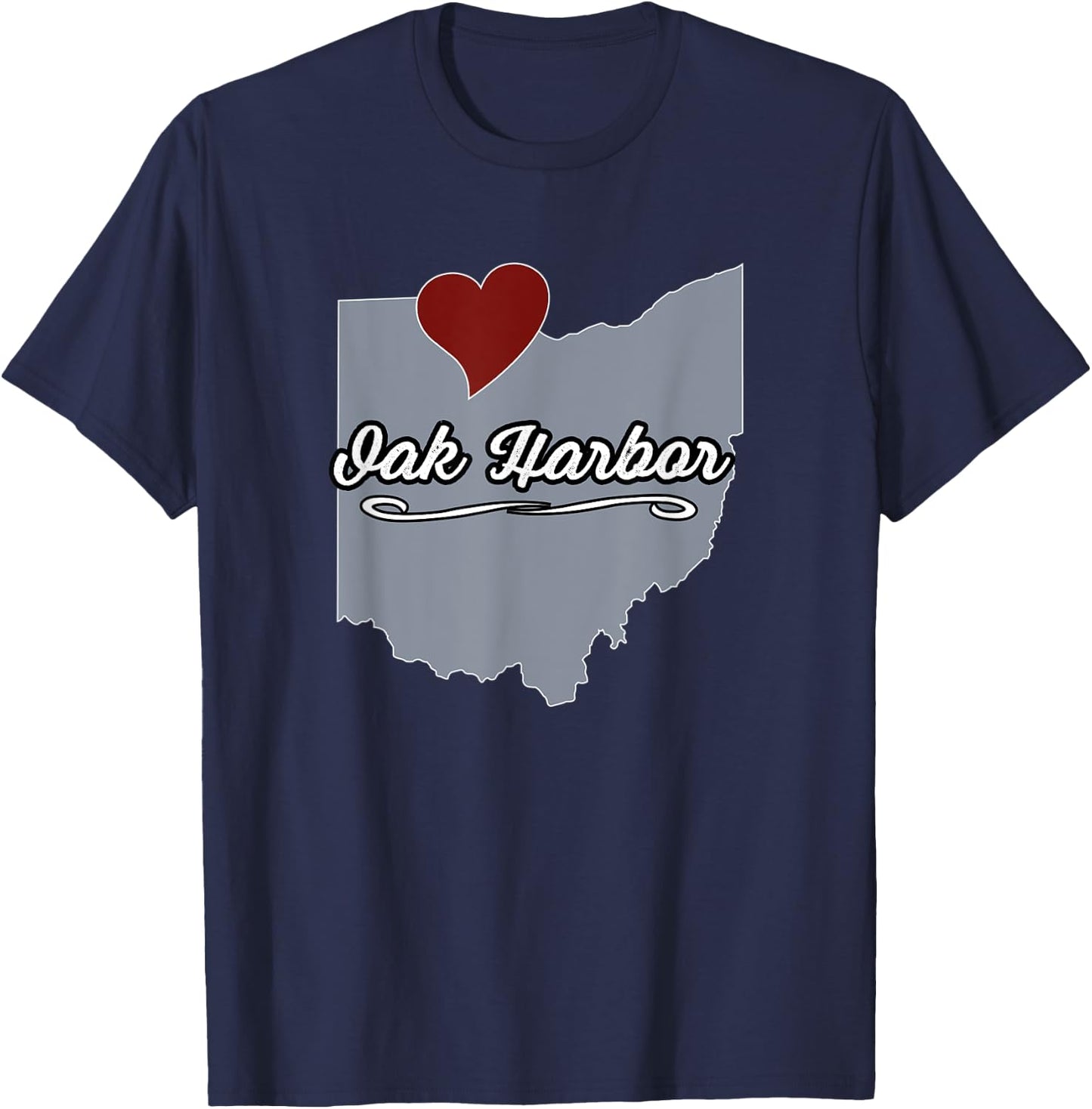 Oak Harbor - Ohio | OH City State USA - Cute Souvenir T-Shirt - T-Shirt | Navy