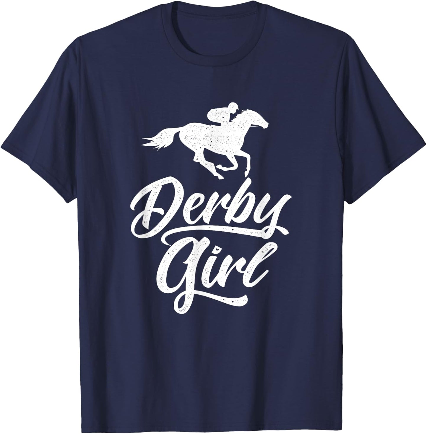 Funny Derby Day, Derby Girl, Kentucky horse racing, women T-Shirt - T-Shirt | Navy
