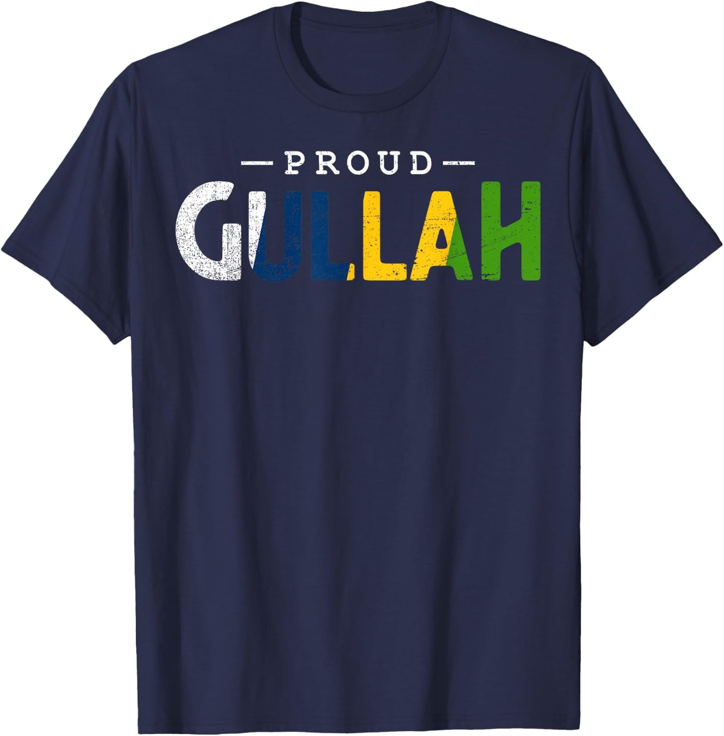 Creole Geechee Proud Gullah T-Shirt - T-Shirt | Navy