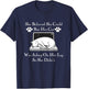 She Believed She Could But Her Cat Was Asleep On Her Lap Men Women Girls Kids T-Shirt - T-Shirt | Navy