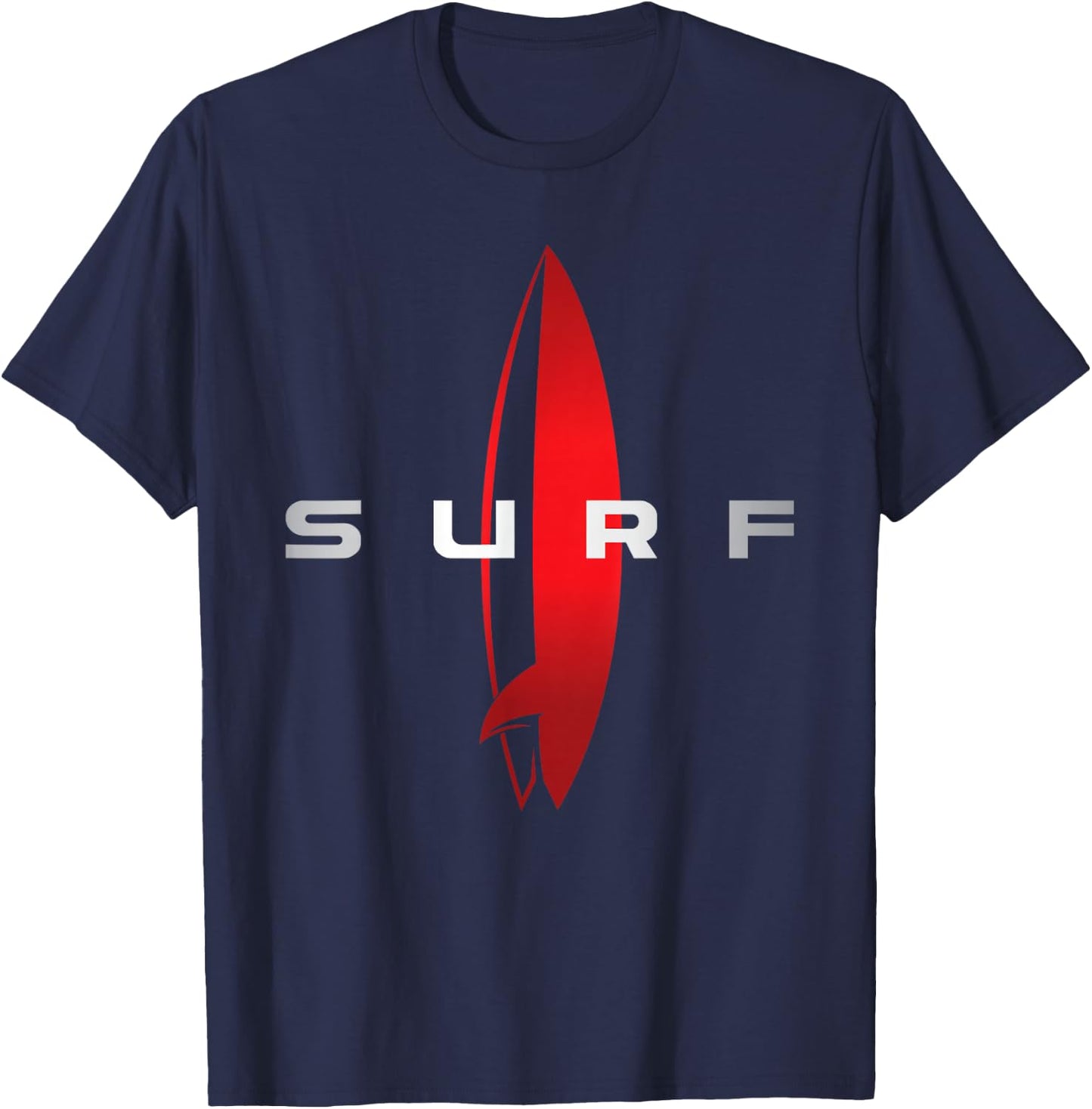 Surf - Beach Surfing Surfboarding Beach Surfboard Surfers Men Women Kids T-Shirt - T-Shirt | Navy
