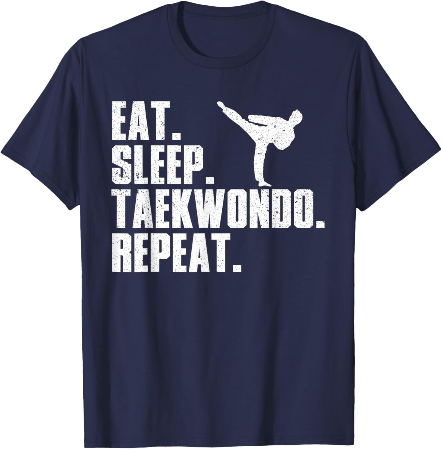 Funny Taekwondo Design For Boys Girls Tae Kwon Do Fighters T-Shirt - T-Shirt | Navy