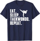 Funny Taekwondo Design For Boys Girls Tae Kwon Do Fighters T-Shirt - T-Shirt | Navy