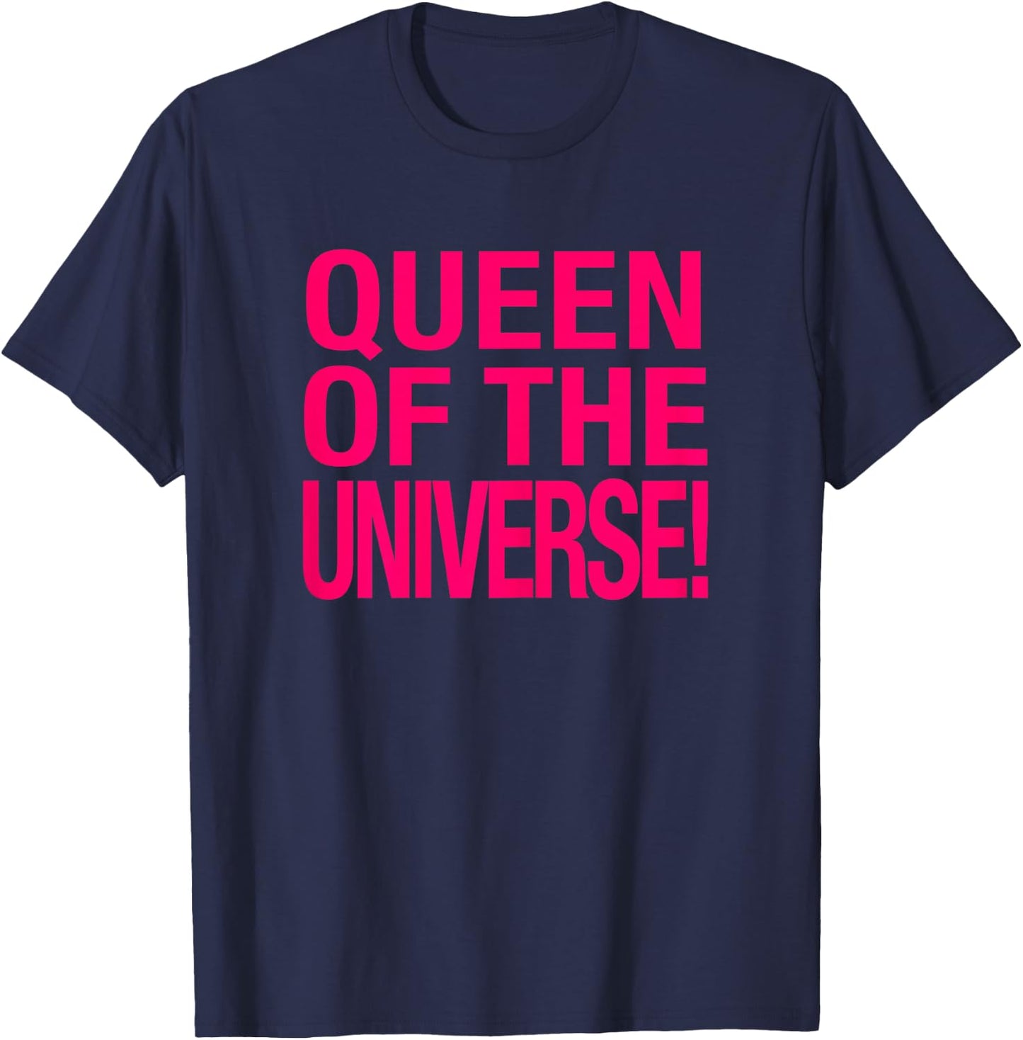 Queen of The Universe Baby Y2K Slogan Women T-Shirt - T-Shirt | Navy