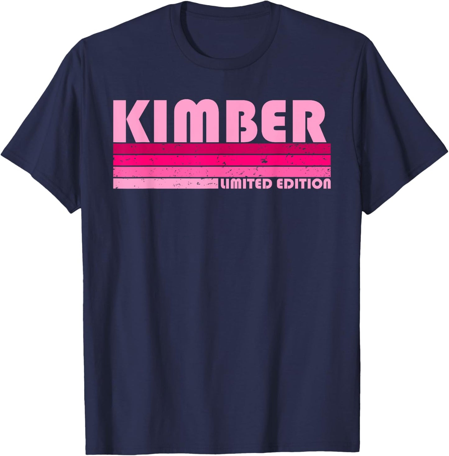 KIMBER Name Personalized Retro Vintage 80s 90s Birthday T-Shirt - T-Shirt | Navy
