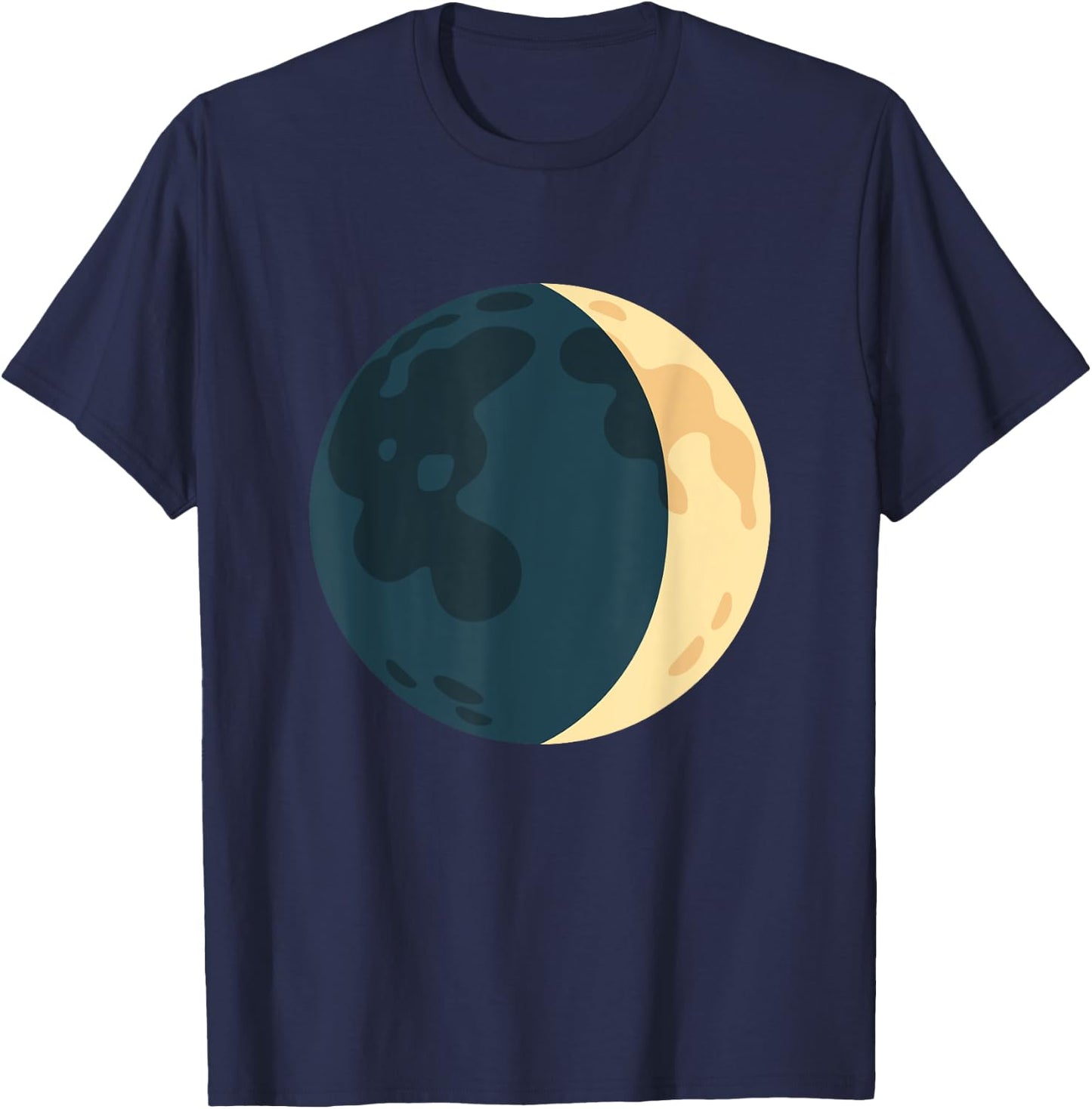 Waxing Crescent Moon Symbol Costume T-Shirt - T-Shirt | Navy