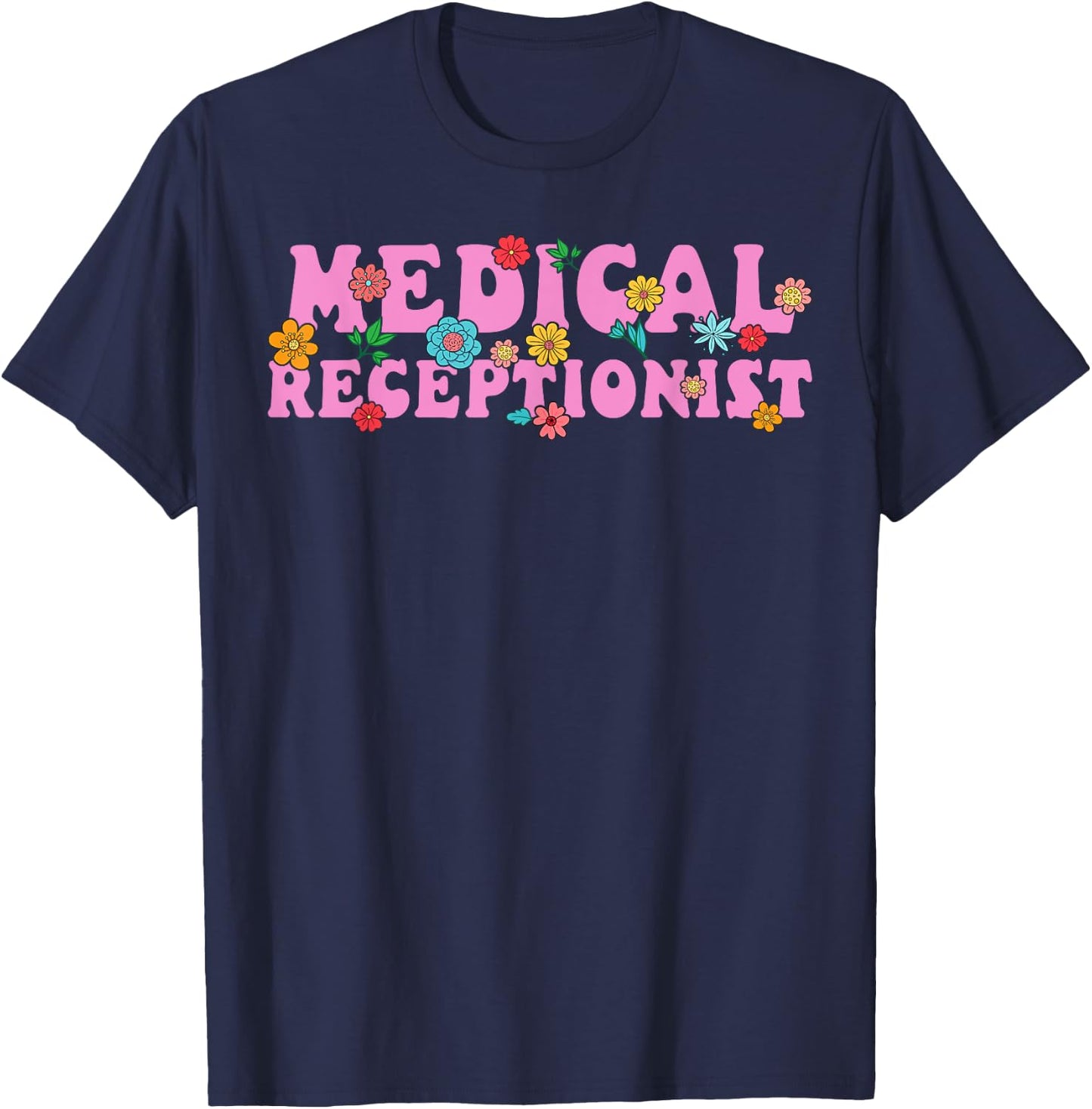 Cute Medical Receptionist T-Shirt - T-Shirt | Navy