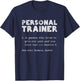 Personal Trainer Definition Fitness Personal Training Grunge T-Shirt - T-Shirt | Navy