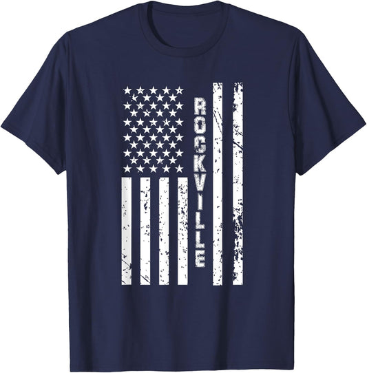 Rockville United States Patriotic American Flag Kids Men T-Shirt - T-Shirt | Navy