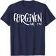 Forgiven Faith Based Top Plus Size 2x Christian Bible Verse T-Shirt - T-Shirt | Navy