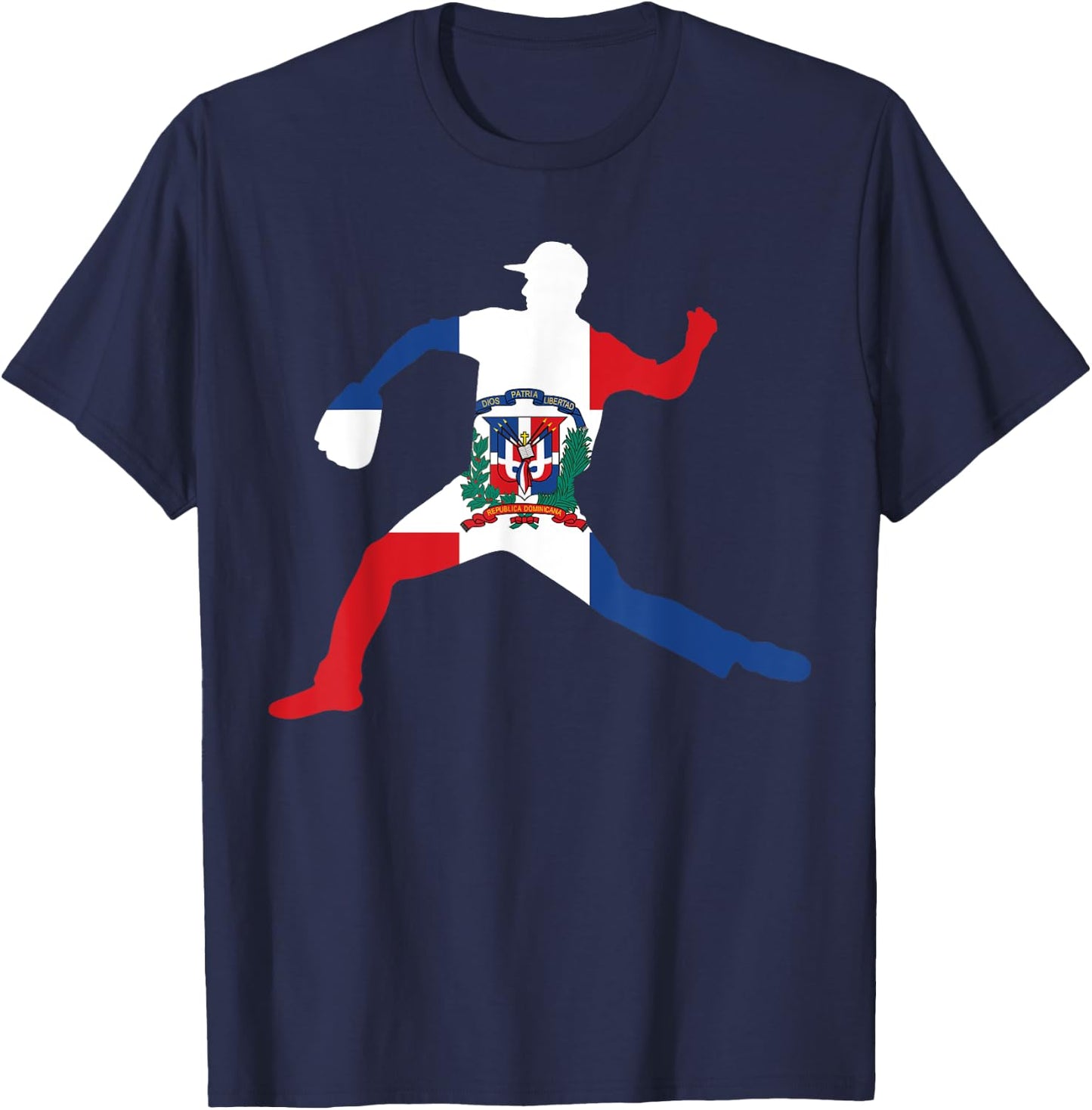 Dominican Flag - Dominican Republic Baseball T-Shirt - T-Shirt | Navy