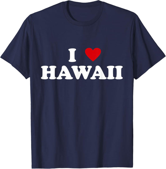 USA I Heart State - I Love Hawaii T-Shirt - T-Shirt | Navy