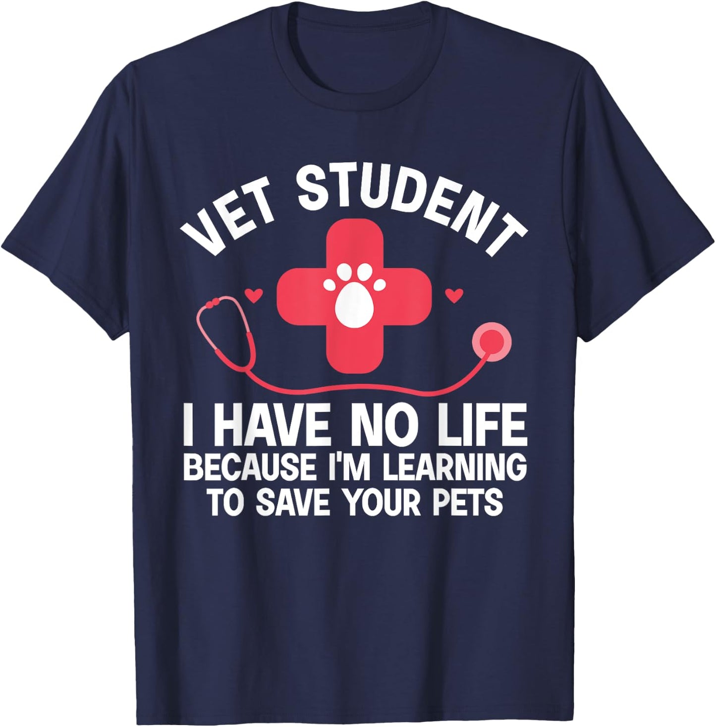 Cool Veterinarian Student Art Women Veterinary Vet T-Shirt - T-Shirt | Navy