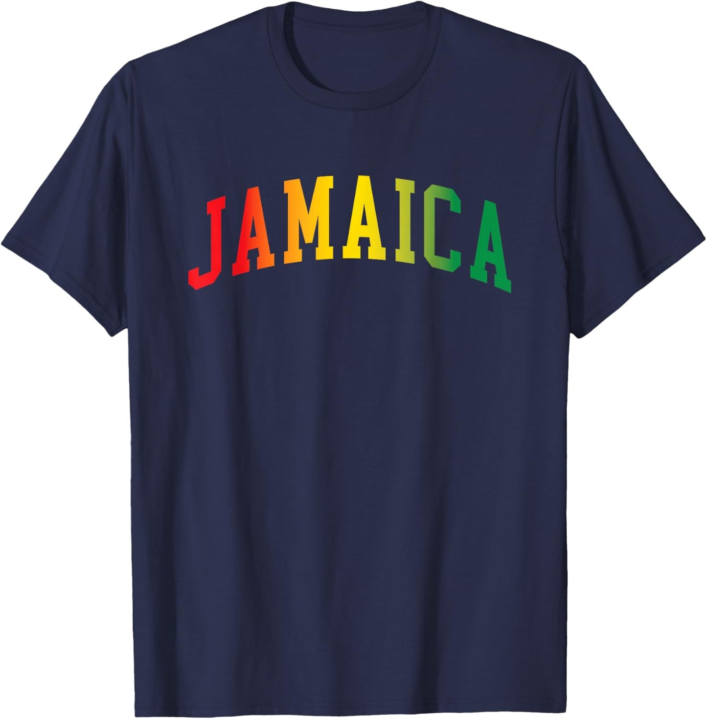 Retro Jamaica Reggae Vintage Jamaican Men Souvenir T-Shirt - T-Shirt | Navy