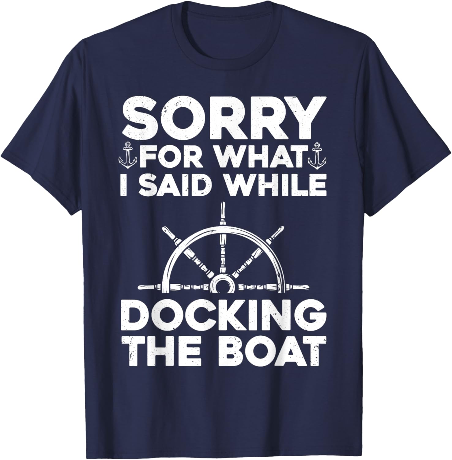 Funny Boating Women Docking The Boat Captain Boater T-Shirt - T-Shirt | Navy