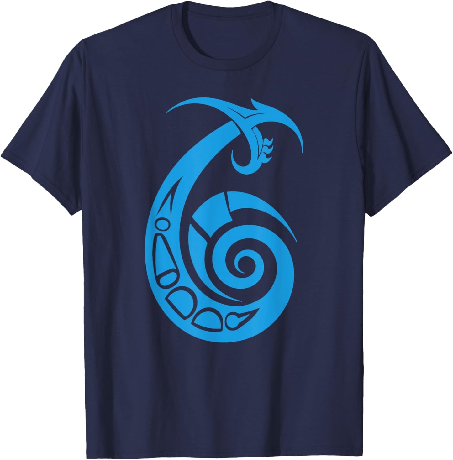 Tribal Fish Hook Shirt - Tribal Fishing - Makau Fish Hook T-Shirt - T-Shirt | Navy