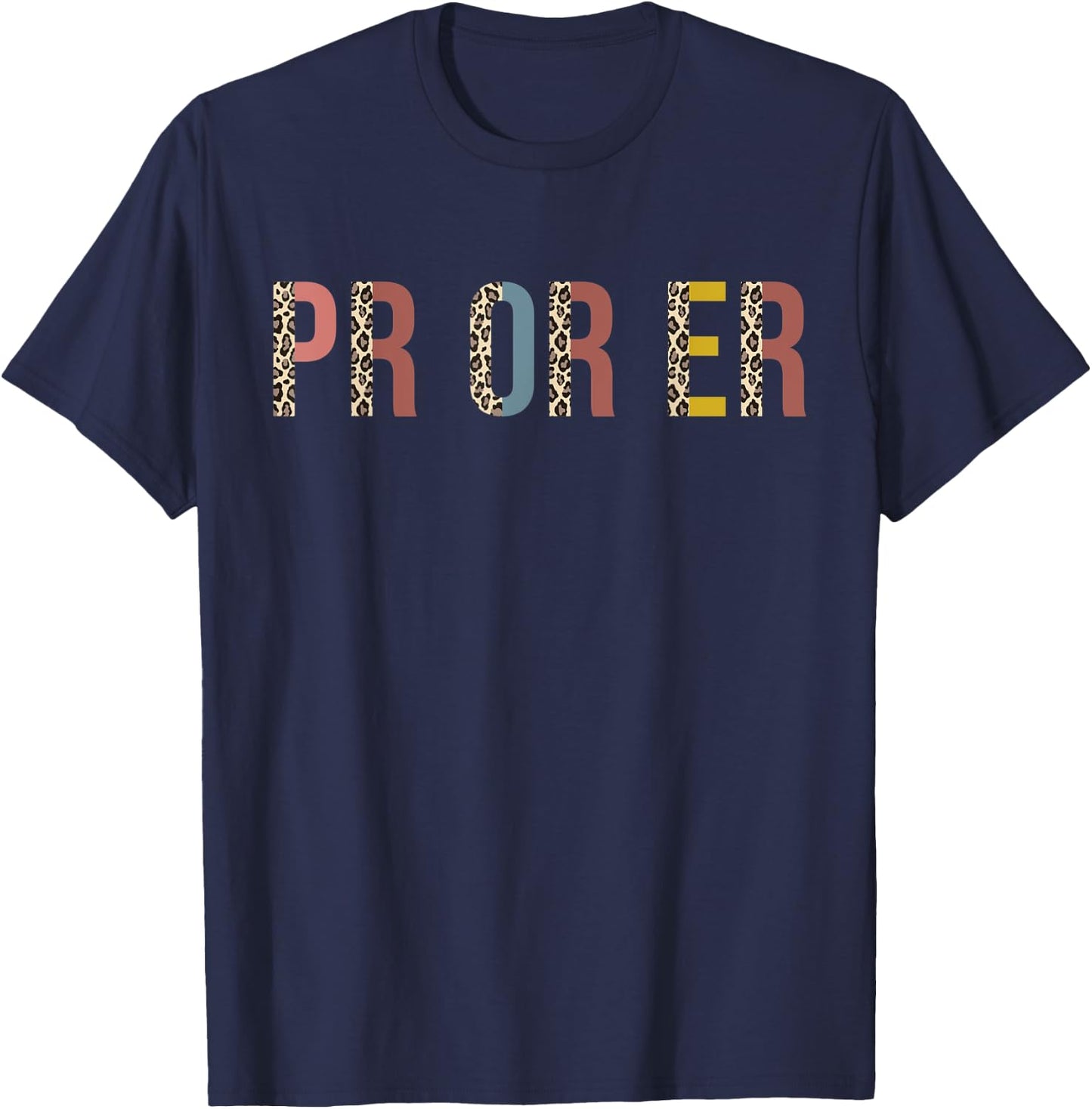 Pr Or Er Weightlifting Bodybuilding Trendy Fitness Gym T-Shirt - T-Shirt | Navy